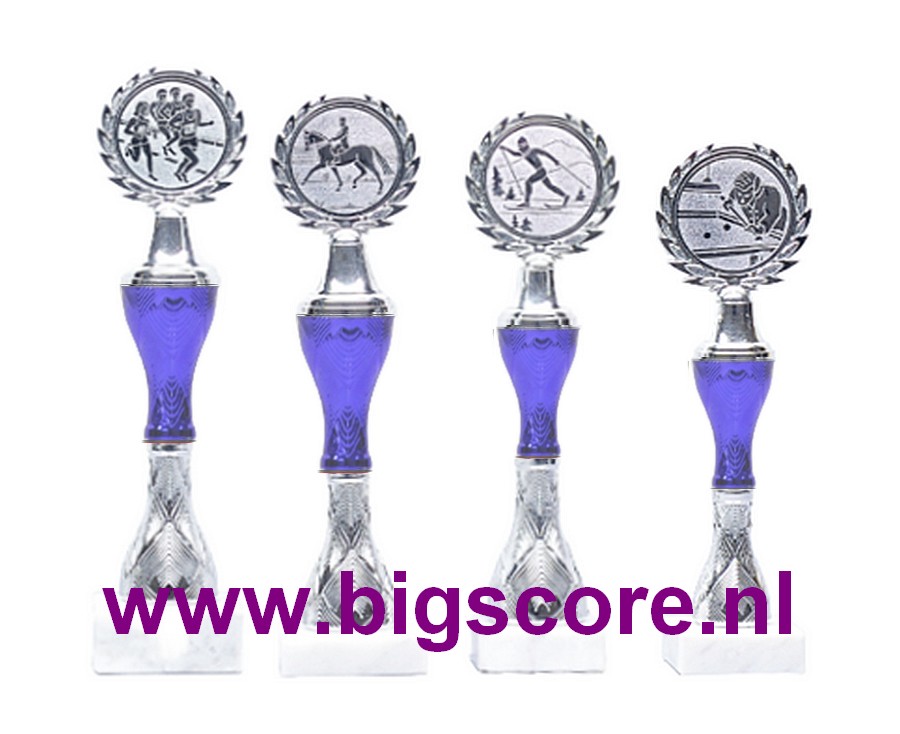 Z546 Kunststofbeker Blauw-Zilver